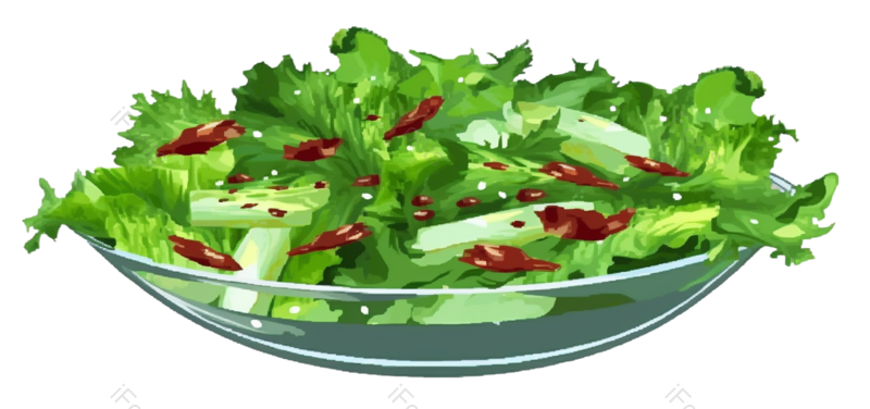 蔬菜图片,盘子元素,美食PNG,生菜免抠素材